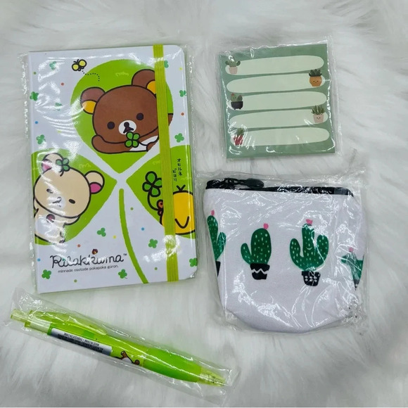 Rilakkuma Notebook & Pen W/ Green theme bundle - Picture 8 of 8